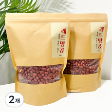 [나나컴퍼니] 볶음땅콩 껍질째먹어도맛있는 레드땅콩, 2개, 1kg