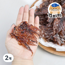 [건파파] 더 맛있는 납작 숏다리 오다리 오징어다리 오징어간식, 2개, 250g