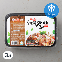 맛기픈 고향미트 돼지 갈비 양념 (냉동), 1kg, 3개