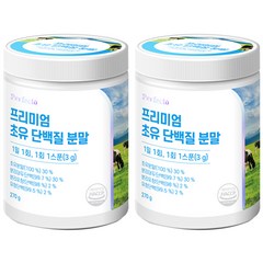 퍼펙토 프리미엄 초유 단백질 분말 용기, 2개, 270g