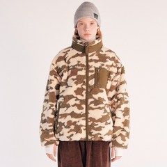 스컬프터 Camouflage Flower Sherpa Jacket