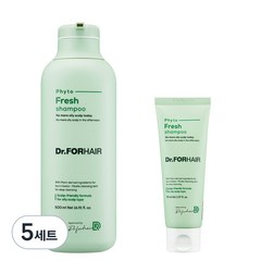 닥터포헤어 피토프레시 지성샴푸 500ml + 샴푸 70ml 세트, 5세트