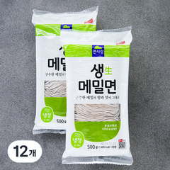 냉장_면사랑 생 메밀면, 500g, 12개