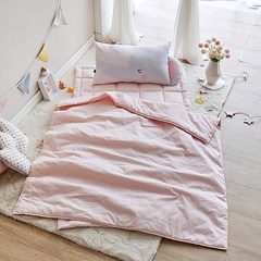 쉬즈홈 사계절 낮잠이불 형태베개 패드세트+베개솜+가방포함, 봉봉핑크