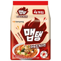 삼양식품 맵탱 마늘조개라면, 4개