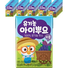 유기농 아이뿌요 퍼플, 혼합맛, 32개, 120ml