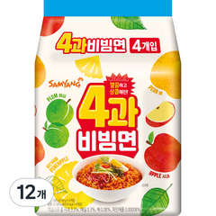 삼양 4과 비빔면 멀티 130g, 12개