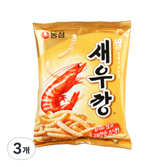 농심 쌀새우깡, 80g, 3개