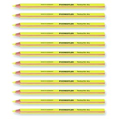 스테들러 텍스트서퍼 드라이 128 64 형광 색연필 옐로우, 1색