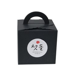 손잡이 레이스박스 + 첫돌 스티커, 박스(블랙), 스티커(캘리2), 100세트