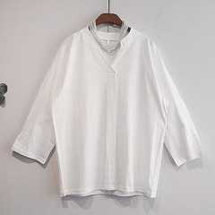 이얀 차이나넥 임부복 오피스 만삭 티셔츠