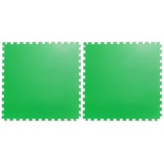 토탈매트 대형 퍼즐 층간소음방지 운동 일반매트 2p, 녹색