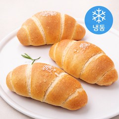 우드앤브릭 말돈 소금빵 3개입 (냉동), 1개, 225g