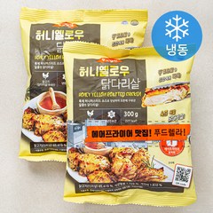 푸드렐라 허니 옐로우 닭다리살 (냉동), 300g, 2개