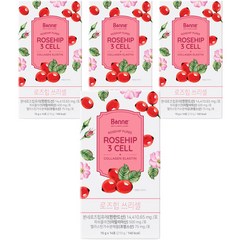 본네 로즈힙 3CELL 콜라겐 엘라스틴 14p, 210g, 14개입, 4개