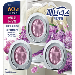 페브리즈 비치형 실내용 라일락앤피오니 섬유탈취제 3p, 18.9ml, 1개