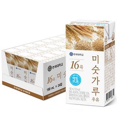 연세우유 16곡 미숫가루 락토프리 우유, 24팩, 190ml