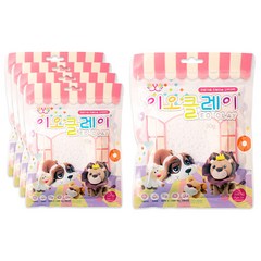 이오 유아용 폼클레이 5p, 흰색, 50g