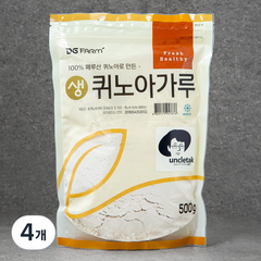 엉클탁 페루산 생 퀴노아 가루, 500g, 4개