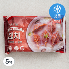 한끼딱 사골맛 떡만두국 김치 (냉동), 194g, 5팩