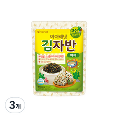 아이배냇 유아용 김자반 야채, 혼합맛(김/야채), 3개, 25g