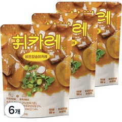 돌아온 한남동 휘카레 순한맛, 180g, 6개