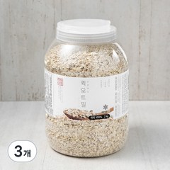 착한상점 바로먹는 퀵 오트밀, 2kg, 3개