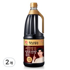 대상 청정원 씨간장 숙성 양조간장 골드, 2개, 1.7L