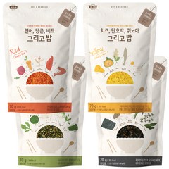 생그랑 뿌려먹는 그리고 밥 후리가케 레드 70g + 옐로우 70g + 그린 70g + 블랙 70g, 1세트