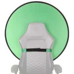 유쾌한생각 원터치 의자 고정 원형 크로마키 배경천 그린, PL-CG-110, 1개