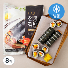 한우물 전통김밥 (냉동), 250g, 8개