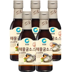 청정원 해물굴소스 고소한맛, 250g, 5개