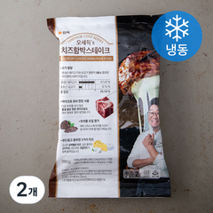탐육 오세득 s 치즈함박스테이크 (냉동), 380g, 2개