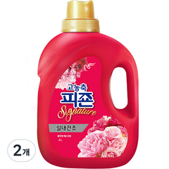 피죤 고농축 실내건조 시그니처 플라워페스티벌 본품, 4L, 2개