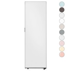 [색상선택형] 삼성전자 비스포크 키친핏 1도어 냉장고 우개폐 409L 방문설치, RR40C7905AP
