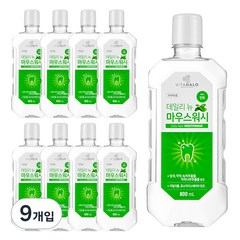 비타할로 데일리뉴 마우스워시 민트, 800ml, 9개입