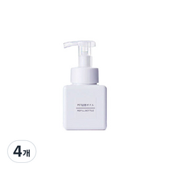 더자카 파스텔 컬러 버블 공병 250ml, 화이트, 4개