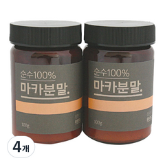 팔팔식품 순수 100% 마카 분말, 4개, 100g