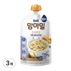 맘마밀 안심밥상 레토르트 이유식 140g, 전복 모듬채소진밥, 3개