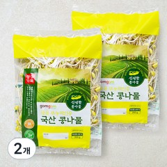곰곰 무농약인증 국산 콩나물, 300g, 2개