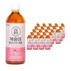 제로칼로리 복숭아 아이스티, 24개, 500ml