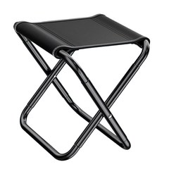 헬씨닷 휴대용 접이식 다용도 분리형 경량 미니 의자, 블랙, 1개