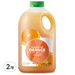 스위트컵 오렌지 농축액, 2개, 1.8kg