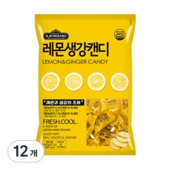 [일광제과] 레몬생강 캔디, 250g, 12개