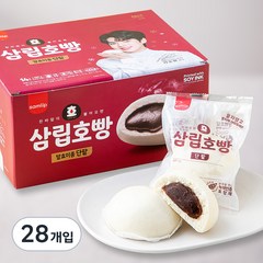 삼립 호빵 발효미종 단팥, 92g, 28개입