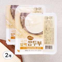 맑은물에 국산 담백 쌈두부 2입, 200g, 2개