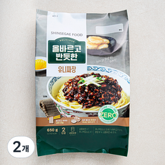 올바르고반듯한 유니짜장, 650g, 2개