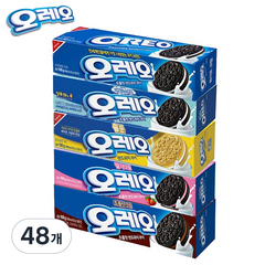 [동서] 오레오 쿠키 딸기크림, 100g, 48개