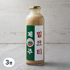 틸리셔스 홍콩 제주 수제 밀크티, 500ml, 3병