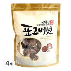 산천농원 참나무 원목 표고버섯, 100g, 4개